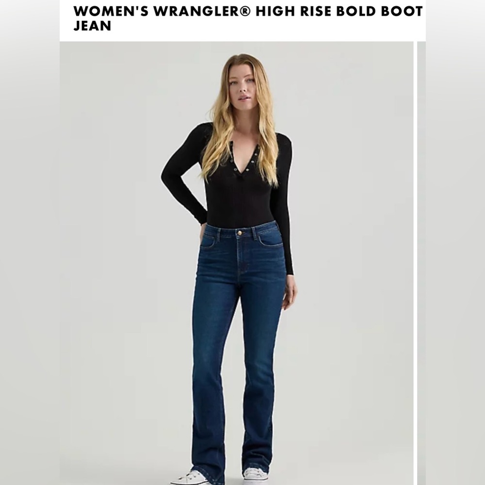 Wrangler Women’s High-Rise, Bold Boot Jeans, Size 10x32.